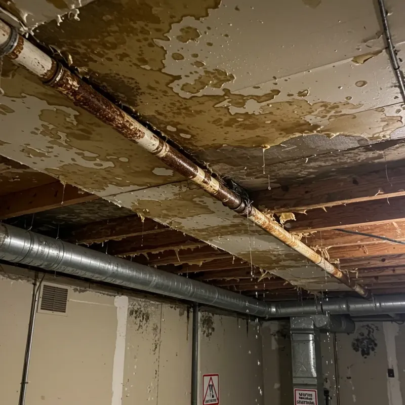 Ceiling Water Damage Repair in La Crosse, KS